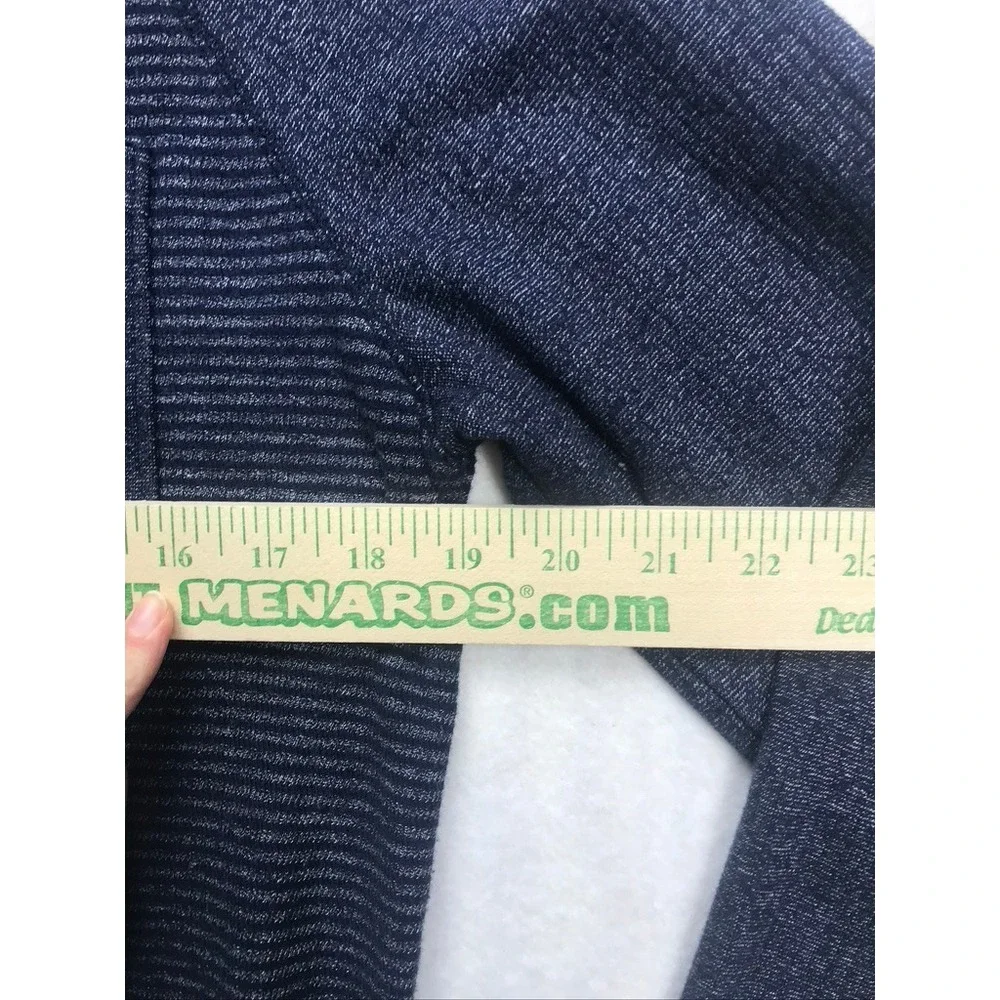 Banana‎ Republic Mens Blue Stripe Crew Neck Raglan Sleeve Pocket Sweatshirt M